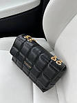Жіноча подарункова сумка клатч Michael Kors Bag New Black (чорна) BONO103746 стильна сумочка на довгій цепо топ, фото 5