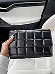 Жіноча подарункова сумка клатч Michael Kors Bag New Black (чорна) BONO103746 стильна сумочка на довгій цепо топ, фото 8