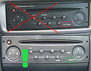 Bluetooth 5.0 кабель адаптер для штатної магнітоли Renault Megane Clio Kangoo Laguna Scénic 6 + 8 pin mini ISO, фото 6