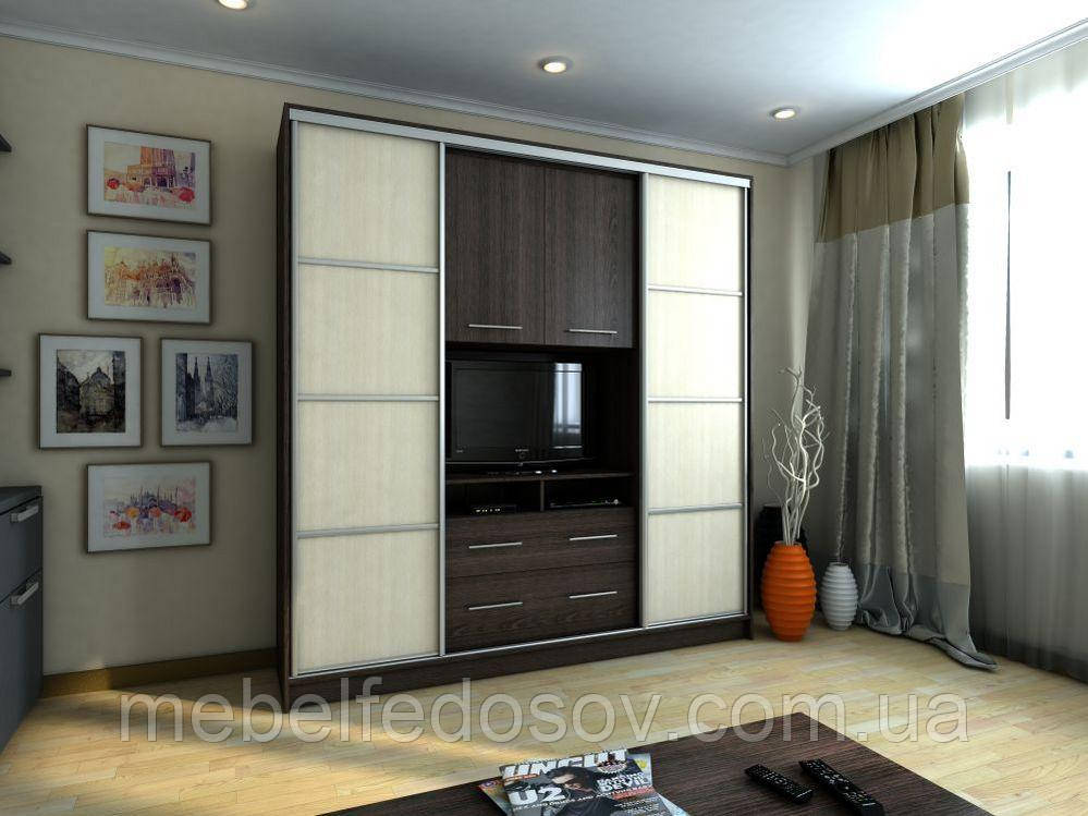 Шафа-купе Кіноман з нішею під ТВ (Ківський Стандарт)2100*450*2100