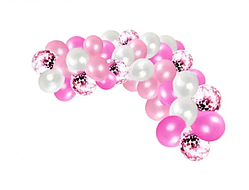 Арка гірлянда з повітряних куль "Рожевий стиль" , 41 шт