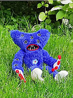 Игрушка обнимашка для сна Килли Вилли 40 см Синяя, Детская игрушка монстр huggy wuggy