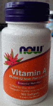 Вітамін А Now Foods Vitamin A 25000 IU 100 sgels