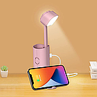 Настільна лампа-ліхтар 2в1 з Повербанком та USB-зарядкою, Desk lamp Mode, Рожева / Акумуляторний світильник, фото 5