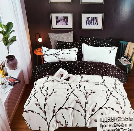 Постільна білизна Koloco Cotton Silver Series - Евро розмір, фото 1