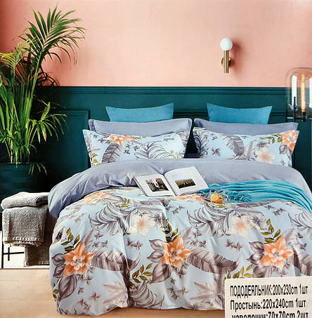 Постільна білизна Koloco Cotton Silver Series - Евро розмір, фото 1