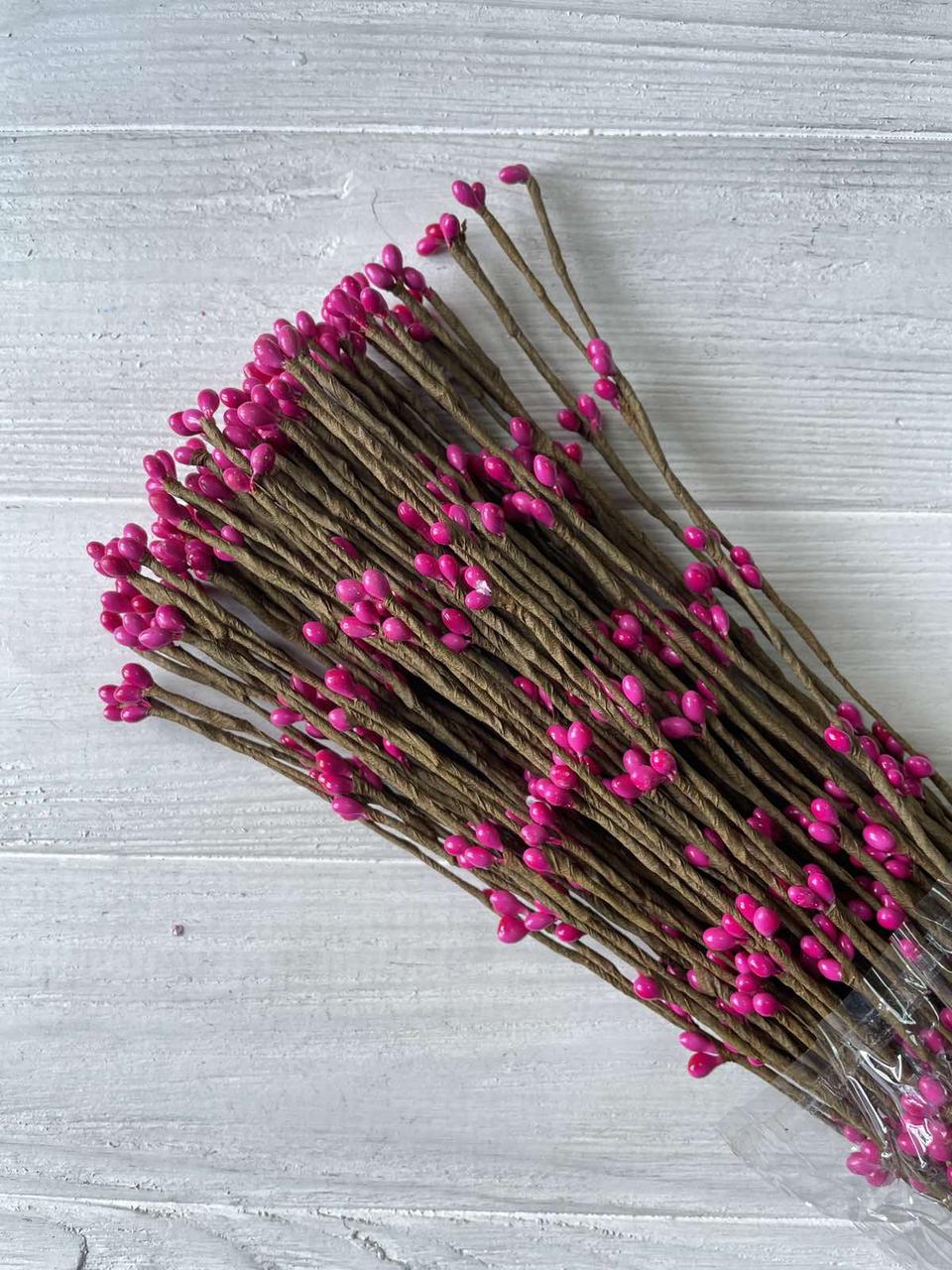 Гілочки верби, малинові 100 шт.