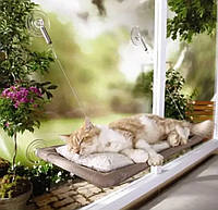 Підвісна лежанка — гамак для кішок Window Mounted Cat Bed, іконний лежак, лежанка гамак для котів, на присосках