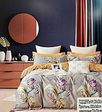 Постільна білизна Koloco Cotton Silver Series - Евро розмір, фото 3