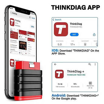 Мультимарочний автосканер Thinksafe (THINKCAR PRO), фото 2