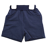 Костюм 6, 9 місяців Туреччина літній трикотажний для новонародженого хлопчика синій (КДМН54), фото 2