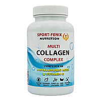 Multi Collagen Complex Коллаген морской для кожи волос и ногтей SPORT-FENIX NUTRITION Гидролизованный 120 шт.