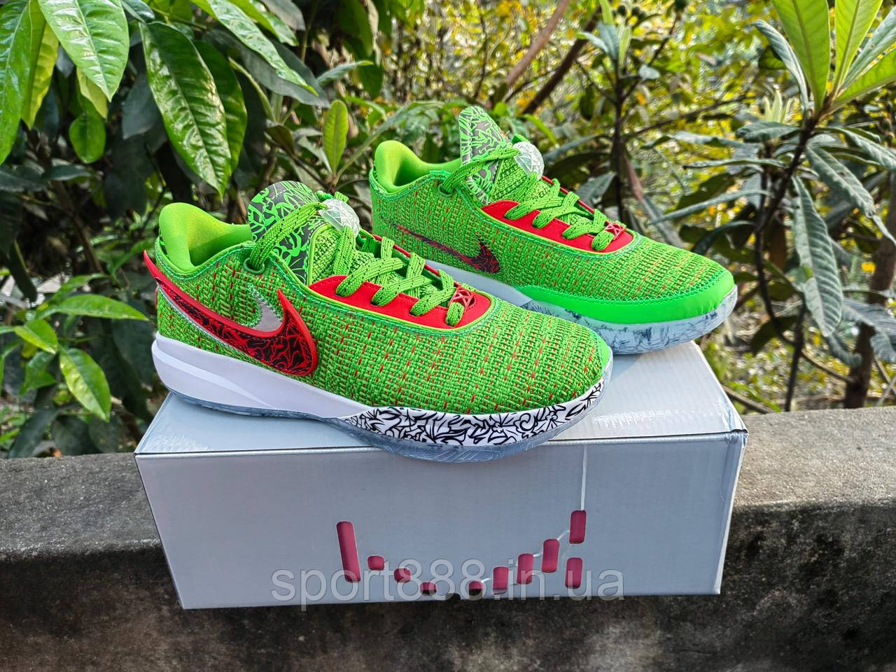 Eur40-46 Nike Lebron XX 'Stocking Stuffer' Леброн 20 зелені чоловічі баскетбольні кросівки, фото 1