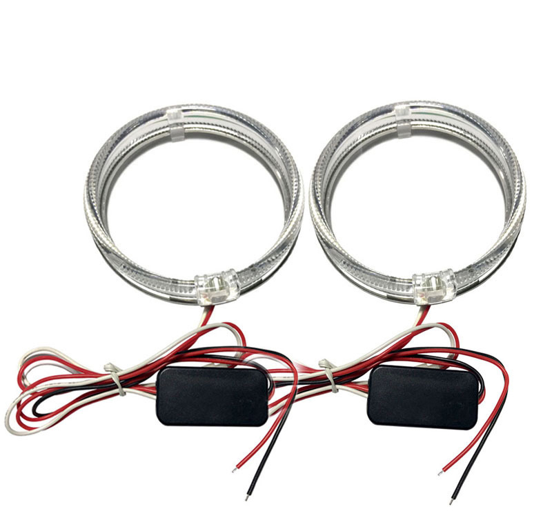 Ангельські очі SANVI 3" (95 мм) круглі, LED, з режимом ДХО, 2шт