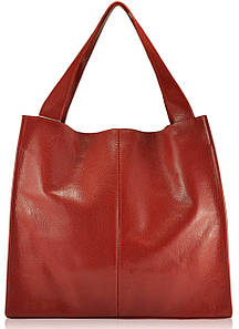 Жіноча шкіряна сумка червона Mesho