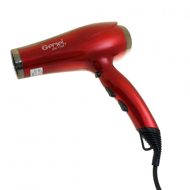 Професійний фен для укладання волосся Gemei GM-1768 Al, фото 1