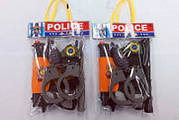 Полицейский Набор 25-17 (192/2) 2 вида, Пистолет, граната, рация, палочка, наручники, часы, в пакете