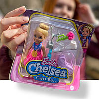 Кукла Barbie Chelsea Can Be Playset Blonde Челси Фигуристка (HCK68)