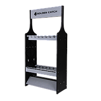 Підставка для 16 вудлищ стійка стенд під спінінги GC