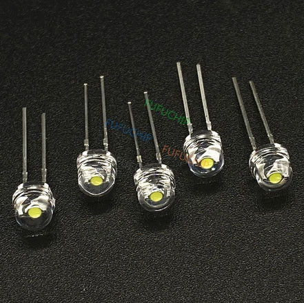 Світлодіоди білі 5 мм набір 100 шт., фото 1