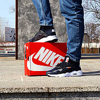 АКЦИЯ! Темно синие Мужские кроссовки Nike Air Huarache & Off White 44 (28.5 см)