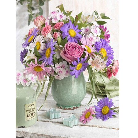 Алмазна мозаїка Квіти у вазі