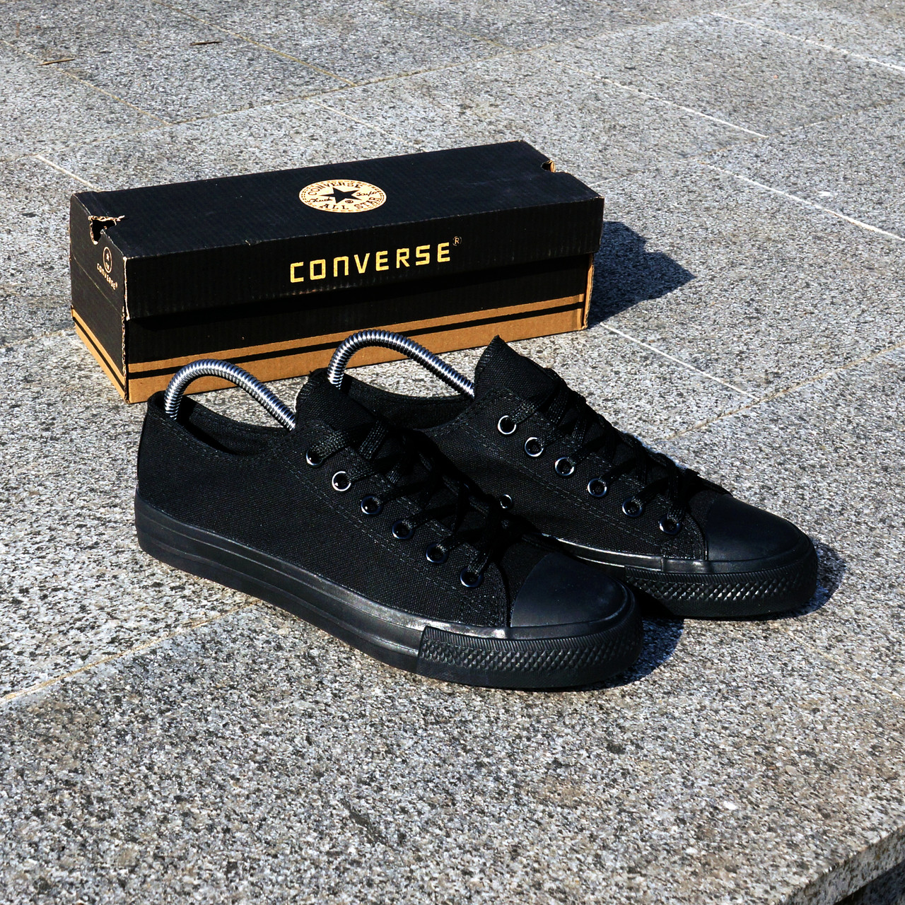 РОЗПРОДАЖ! Кеди кросівки по типу Converse чорні(маломірять)