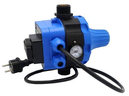 Контролер тиску електронний 1,1 кВт із розеткою манометром і кабелем toНасоси, фото 1