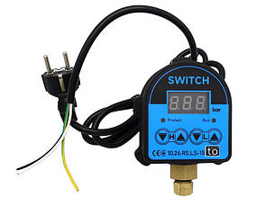 Електронне реле тиску 1,5 кВт із захистом сухого ходу + кабель toНасоси, фото 1