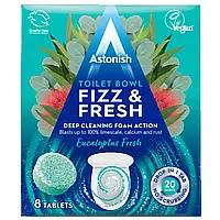 Таблетки для миття унітазу Astonish Toilet Bowl Fizz&Fresh Eucalyptus Fresh (Свіжість евкаліпту) / 8 tablets.