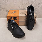 Чоловічі шкіряні кросівки Jordan Black, фото 7