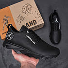 Чоловічі шкіряні кросівки Jordan Black, фото 9
