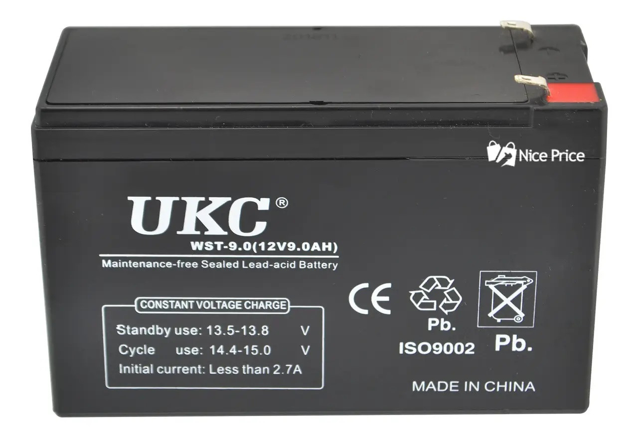 Батарея акумуляторна UKC 12v 9A 12 В 9А