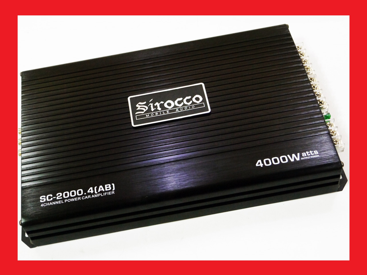Автомобільний підсилювач звуку Sirocco SC-2000.4 2000 W 4-х канальний
