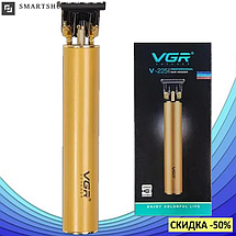 Машинка для стриження волосся VGR V-265, Професійна окантувальна бездротова машинка, тример, бритва, фото 4