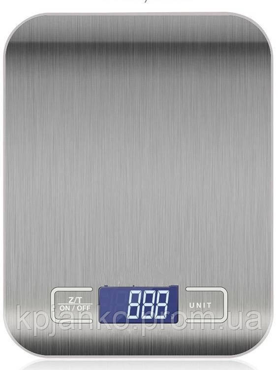 Кухонні ваги з нержавіючої сталі для зважування харчових продуктів, вимірювальні LCD до 10 кг