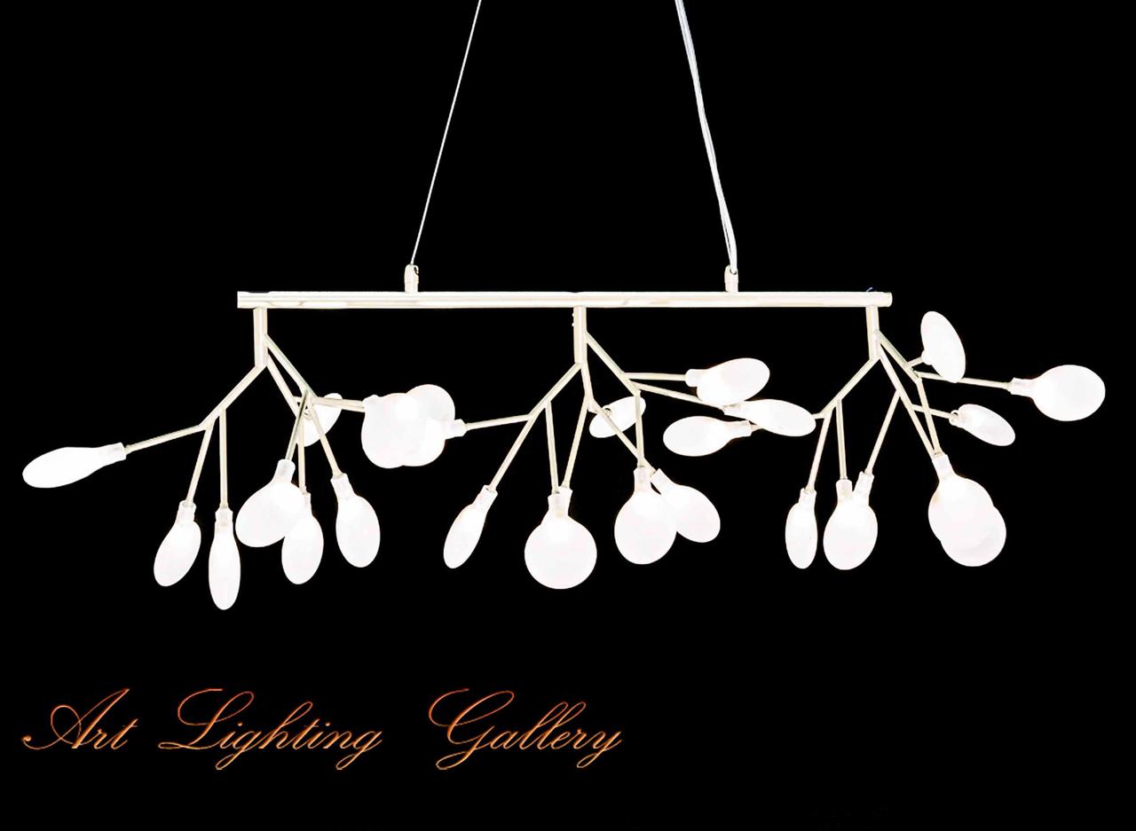 Підвісна біла люстра з плафонами 887/27WZ, фото 1