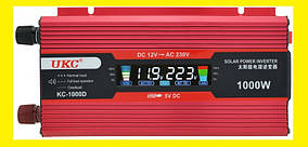 Перетворювач струму AC/DC UKC 1000W KC-1000D з LCD-дисплеєм