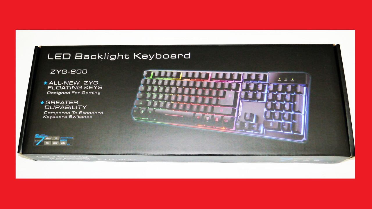 KEYBOARD ZYG 800 Клавіатура USB з підсвіткою