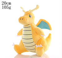 Мягкая игрушка Покемон Pokemon Go Dragonite Драгонайт 20 см Желтый