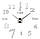 Настінний годинник 3D DIY CLOCK 120 см Цифри Срібло ZH015, фото 4
