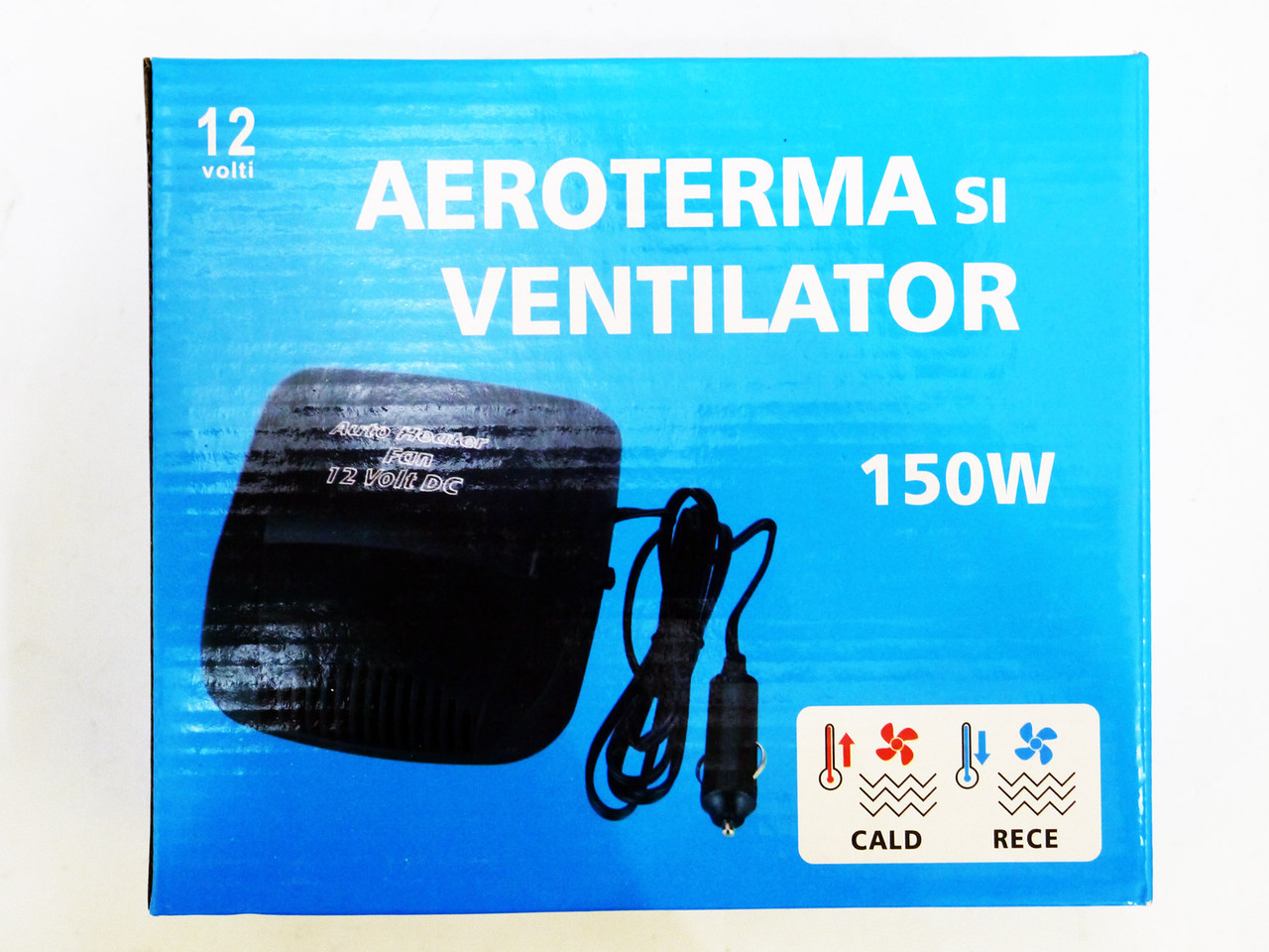 Нагрівач салону Aeroterma si Ventilator (тепле та холодне повітря) 12 В 150 Вт