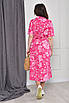 Сукня жіноча літня рожевого кольору в квітковий принт 155400T Безкоштовна доставка, фото 3
