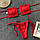 Купальник роздільний Шторки із зав'язками червоний, фото 6