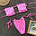 Купальник роздільний Шторки із зав'язками рожевий, фото 10