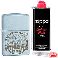 Зажигалка Zippo "HIMARS" 205 в наборе кремний и бензин зиппо