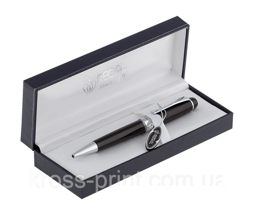 Кулькова ручка в подарунковому футлярі, чорний