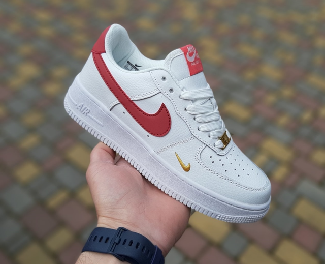 Burgundy and white hotsell air force 1