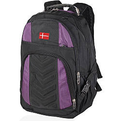 Сучасний міський рюкзак 8880, чорно-фіолетовий
