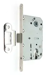 Замок для міжкімнатних дверей під циліндр безшумний Kedr Class 410C Kevlar Ni нікель